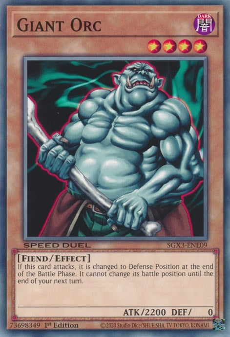 Image for Giant Orc (SGX3-ENE09) (Speed Duel GX: Duelists of Shadows) - YuGiOh