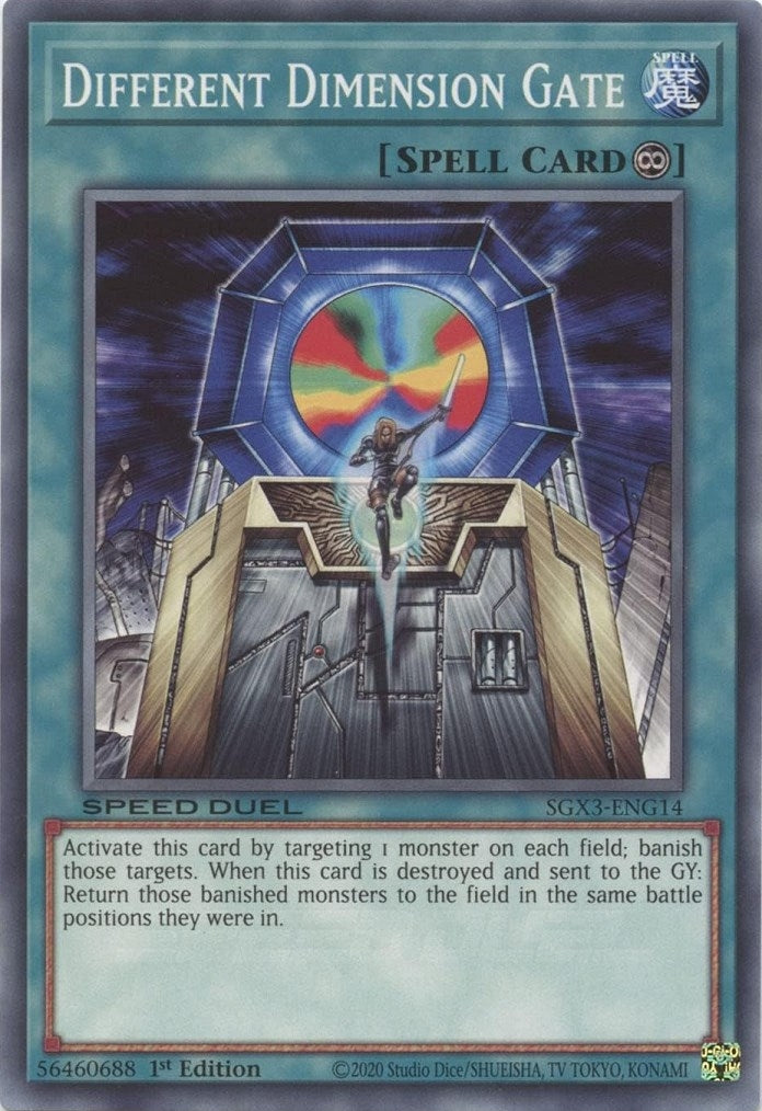 Image for Different Dimension Gate (G) (SGX3-ENG14) (Speed Duel GX: Duelists of Shadows) - YuGiOh