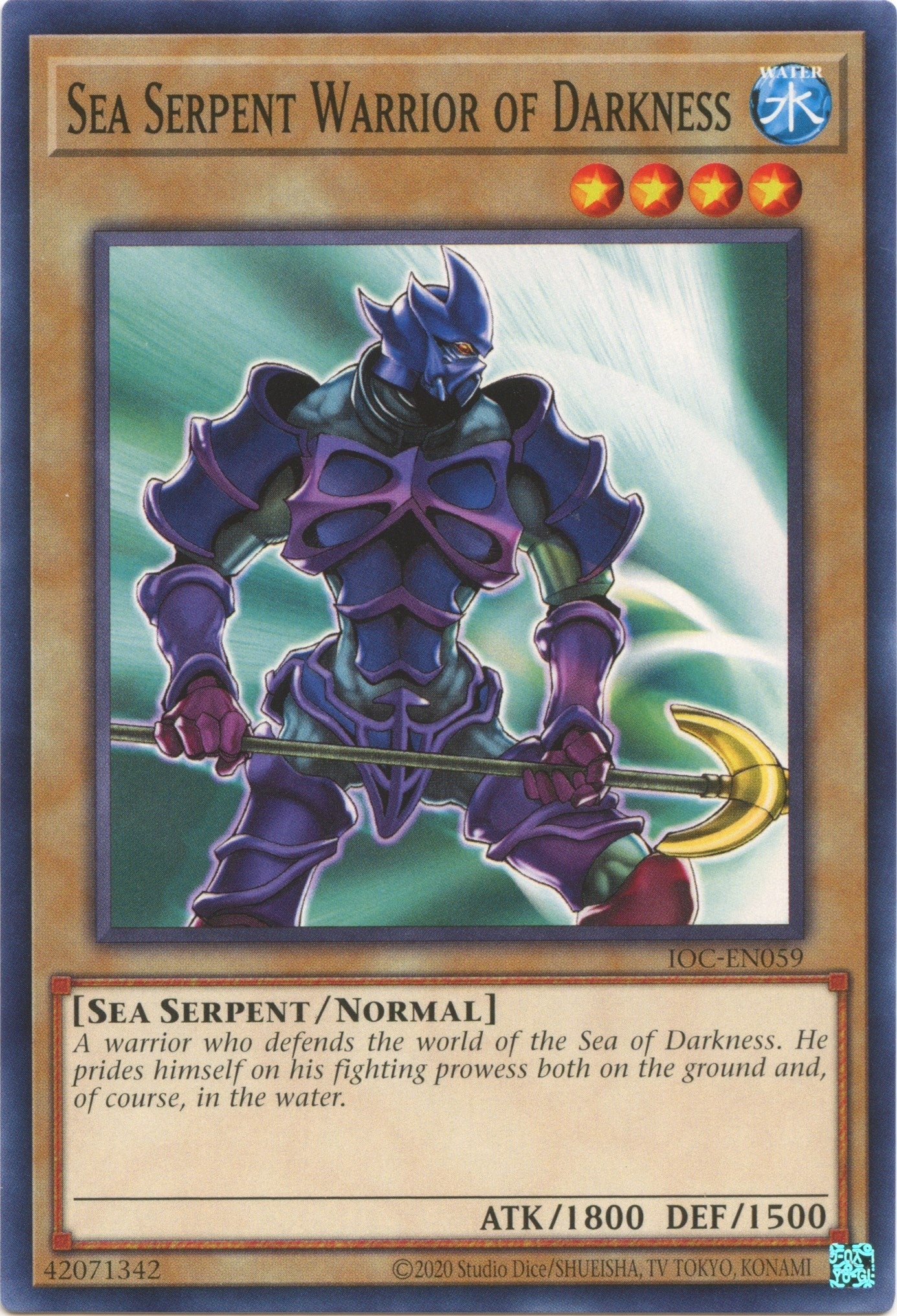 Image for Sea Serpent Warrior of Darkness (IOC-EN059) (Invasion of Chaos (25th Anniversary Edition)) - YuGiOh