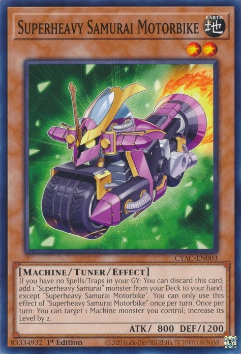 Image for Superheavy Samurai Motorbike (CYAC-EN003) (Cyberstorm Access) - YuGiOh