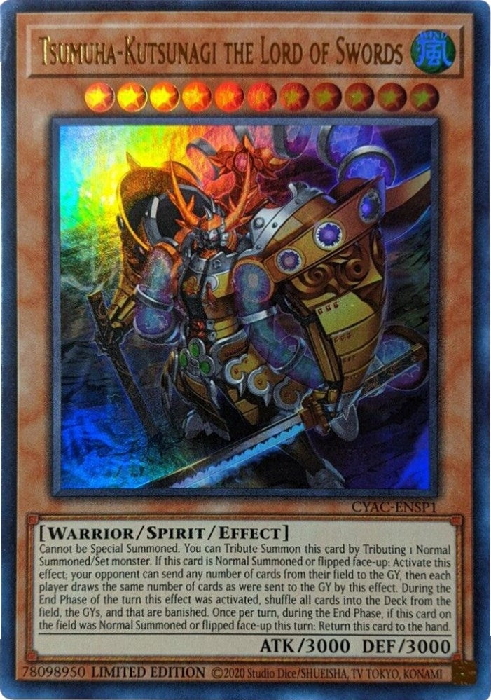 Image for Tsumuha-Kutsunagi the Lord of Swords (CYAC-ENSP1) (Cyberstorm Access) - YuGiOh
