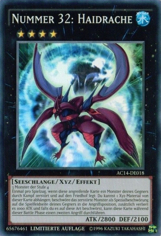 Image for Number 32: Shark Drake (German) - "Nummer 32: Haidrache" (AC14-DE018) (Advent Calendar 2014 (Adventskalender ZEXAL-Edition)) - YuGiOh