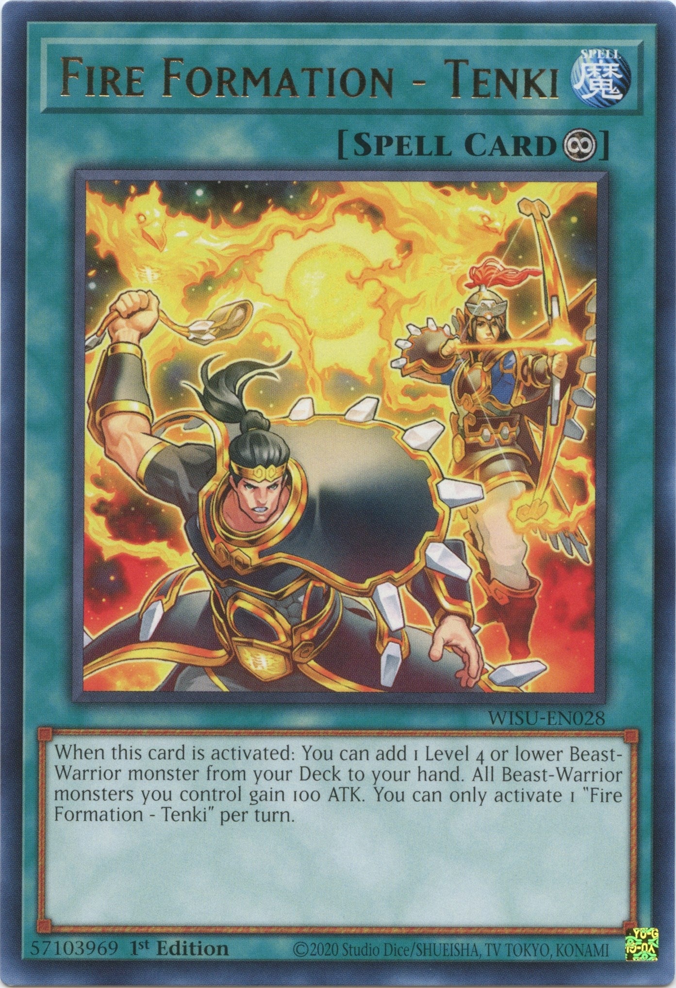 Image for Fire Formation - Tenki (WISU-EN028) (Wild Survivors) - YuGiOh