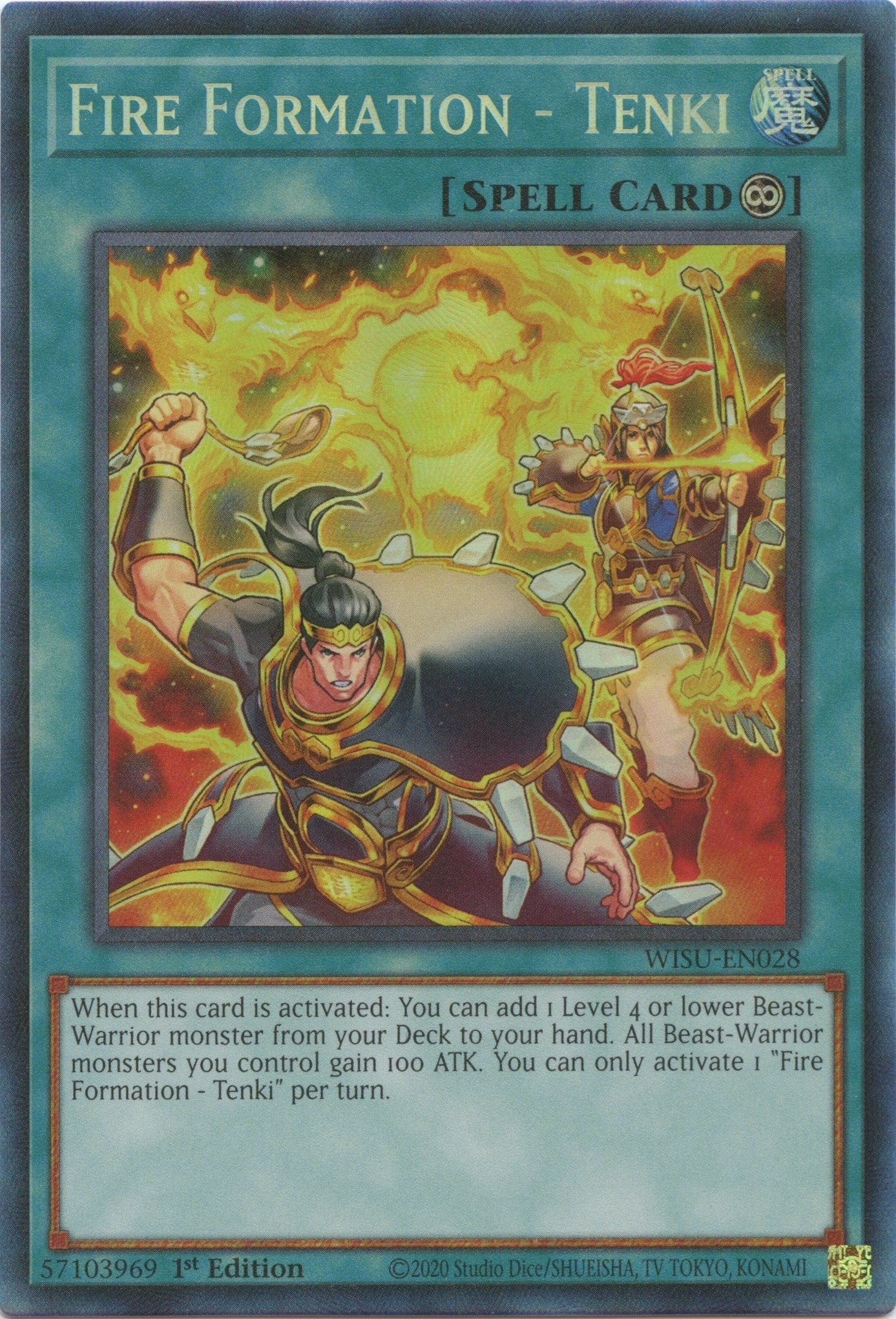 Image for Fire Formation - Tenki (CR) (WISU-EN028) (Wild Survivors) - YuGiOh