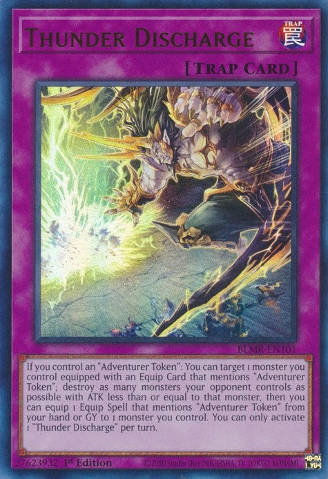 Image for Thunder Discharge (BLMR-EN101) (Battles of Legend: Monstrous Revenge) - YuGiOh