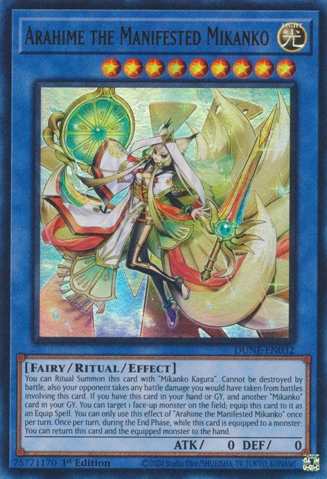 Image for Arahime the Manifested Mikanko (DUNE-EN032) (Duelist Nexus) - YuGiOh