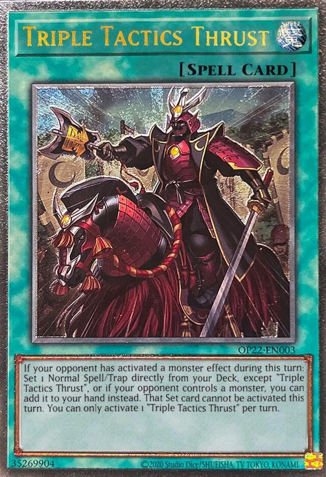 Image for Triple Tactics Thrust (UTR) (OP22-EN003) (OTS Tournament Pack 22) - YuGiOh