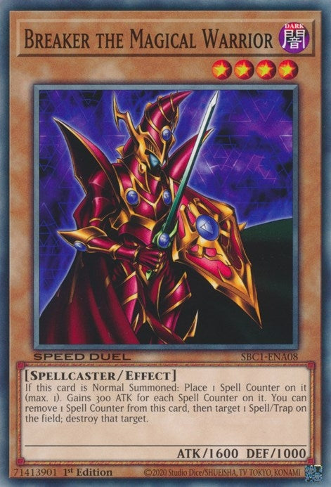 Image for Breaker the Magical Warrior (SBC1-ENA08) (Speed Duel: Streets of Battle City) - YuGiOh