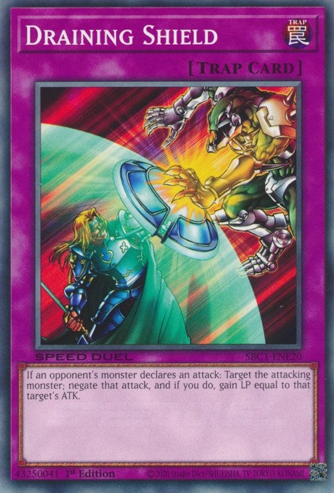 Image for Draining Shield (SBC1-ENE20) (Speed Duel: Streets of Battle City) - YuGiOh