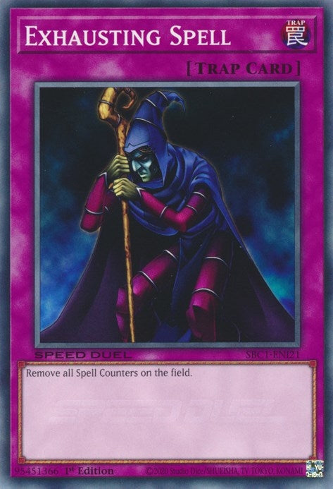 Image for Exhausting Spell (SBC1-ENI21) (Speed Duel: Streets of Battle City) - YuGiOh
