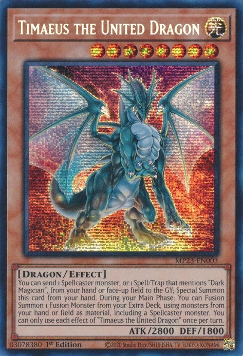 Image for Timaeus the United Dragon (MP23-EN003) (25th Anniversary Tin: Dueling Heroes Mega Pack) - YuGiOh