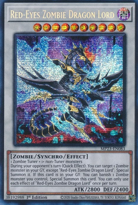 Image for Red-Eyes Zombie Dragon Lord (MP23-EN083) (25th Anniversary Tin: Dueling Heroes Mega Pack) - YuGiOh