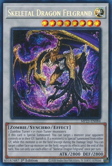 Image for Skeletal Dragon Felgrand (MP23-EN084) (25th Anniversary Tin: Dueling Heroes Mega Pack) - YuGiOh