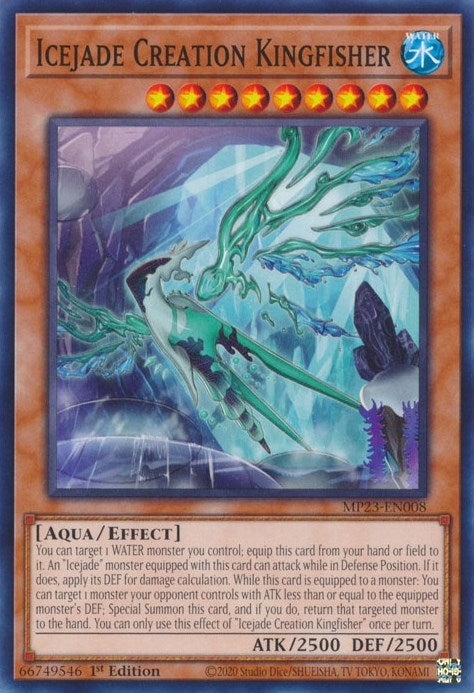 Image for Icejade Creation Kingfisher (MP23-EN008) (25th Anniversary Tin: Dueling Heroes Mega Pack) - YuGiOh