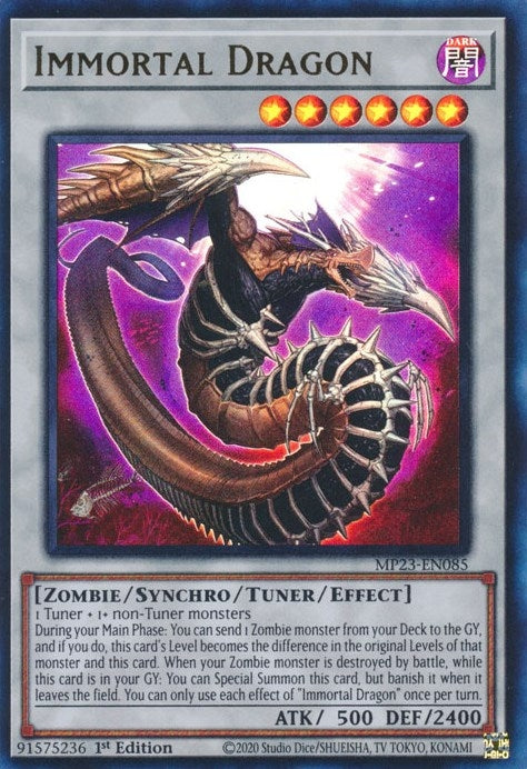 Image for Immortal Dragon (MP23-EN085) (25th Anniversary Tin: Dueling Heroes Mega Pack) - YuGiOh