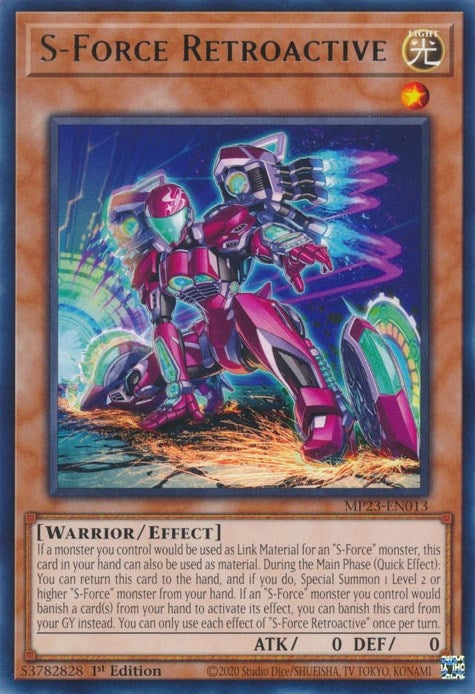 Image for S-Force Retroactive (MP23-EN013) (25th Anniversary Tin: Dueling Heroes Mega Pack) - YuGiOh