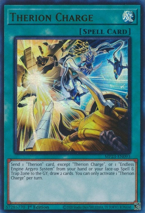 Image for Therion Charge (MP23-EN093) (25th Anniversary Tin: Dueling Heroes Mega Pack) - YuGiOh