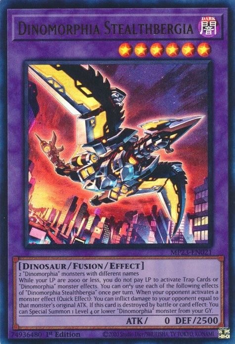 Image for Dinomorphia Stealthbergia (MP23-EN021) (25th Anniversary Tin: Dueling Heroes Mega Pack) - YuGiOh