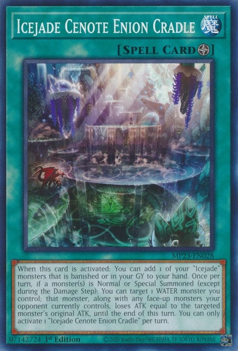 Image for Icejade Cenote Enion Cradle (MP23-EN028) (25th Anniversary Tin: Dueling Heroes Mega Pack) - YuGiOh