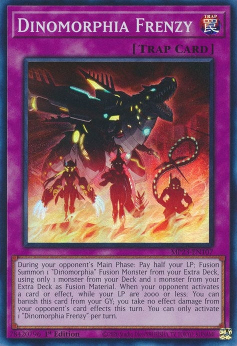 Image for Dinomorphia Frenzy (MP23-EN107) (25th Anniversary Tin: Dueling Heroes Mega Pack) - YuGiOh