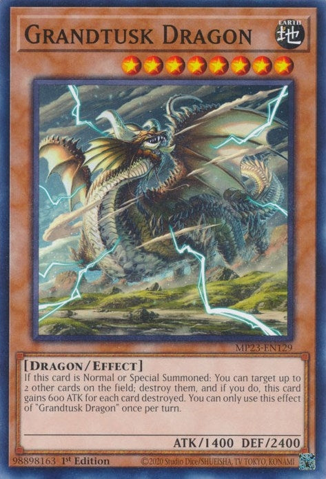 Image for Grandtusk Dragon (MP23-EN129) (25th Anniversary Tin: Dueling Heroes Mega Pack) - YuGiOh