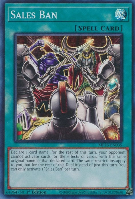Image for Sales Ban (MP23-EN035) (25th Anniversary Tin: Dueling Heroes Mega Pack) - YuGiOh