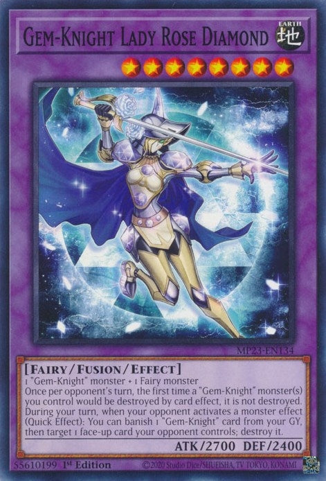 Image for Gem-Knight Lady Rose Diamond (MP23-EN134) (25th Anniversary Tin: Dueling Heroes Mega Pack) - YuGiOh
