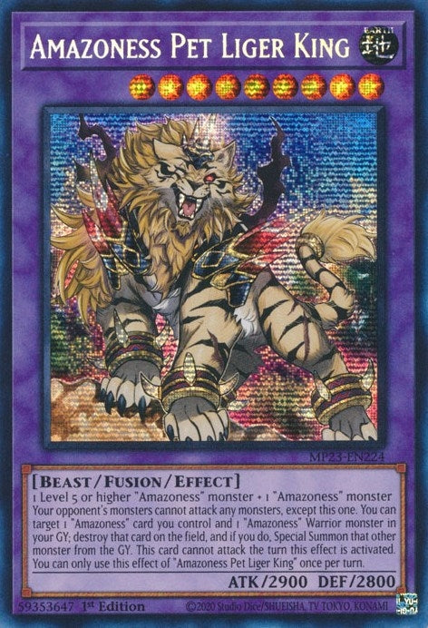 Image for Amazoness Pet Liger King (MP23-EN224) (25th Anniversary Tin: Dueling Heroes Mega Pack) - YuGiOh