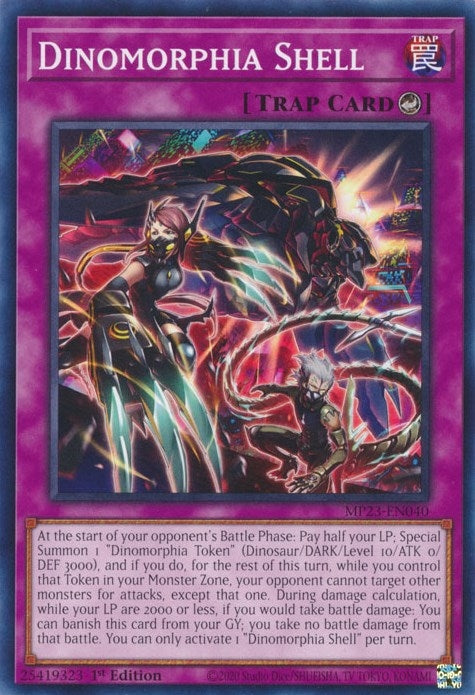 Image for Dinomorphia Shell (MP23-EN040) (25th Anniversary Tin: Dueling Heroes Mega Pack) - YuGiOh