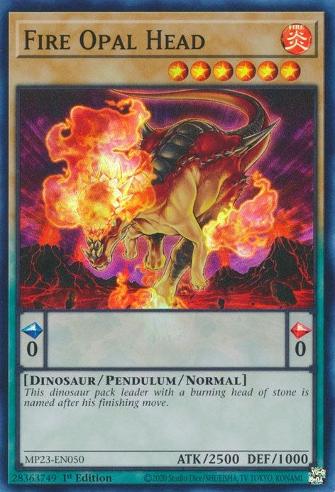 Image for Fire Opal Head (MP23-EN050) (25th Anniversary Tin: Dueling Heroes Mega Pack) - YuGiOh