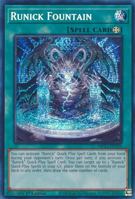 Image for Runick Fountain (MP23-EN239) (25th Anniversary Tin: Dueling Heroes Mega Pack) - YuGiOh