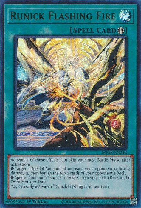 Image for Runick Flashing Fire (MP23-EN242) (25th Anniversary Tin: Dueling Heroes Mega Pack) - YuGiOh
