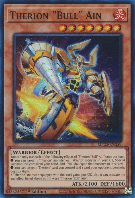 Image for Therion "Bull" Ain (MP23-EN059) (25th Anniversary Tin: Dueling Heroes Mega Pack) - YuGiOh