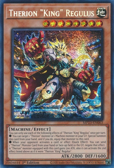 Image for Therion "King" Regulus (MP23-EN063) (25th Anniversary Tin: Dueling Heroes Mega Pack) - YuGiOh