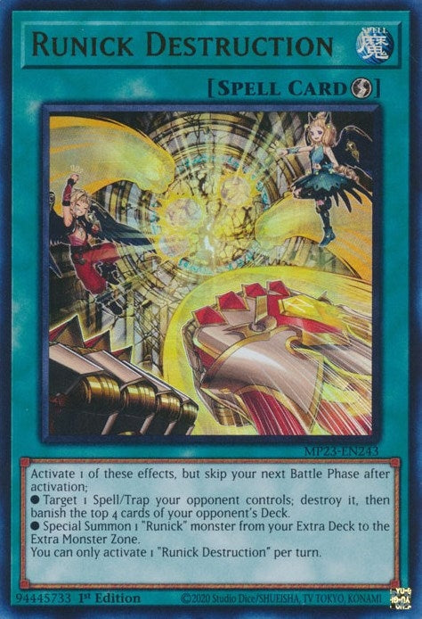 Image for Runick Destruction (MP23-EN243) (25th Anniversary Tin: Dueling Heroes Mega Pack) - YuGiOh