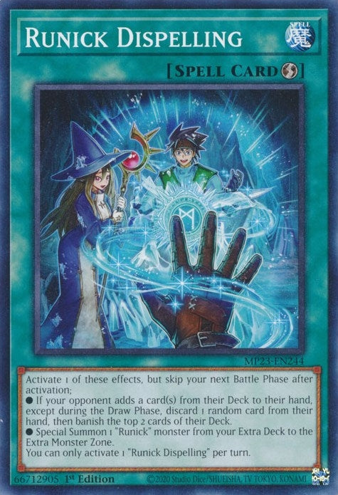 Image for Runick Dispelling (MP23-EN244) (25th Anniversary Tin: Dueling Heroes Mega Pack) - YuGiOh