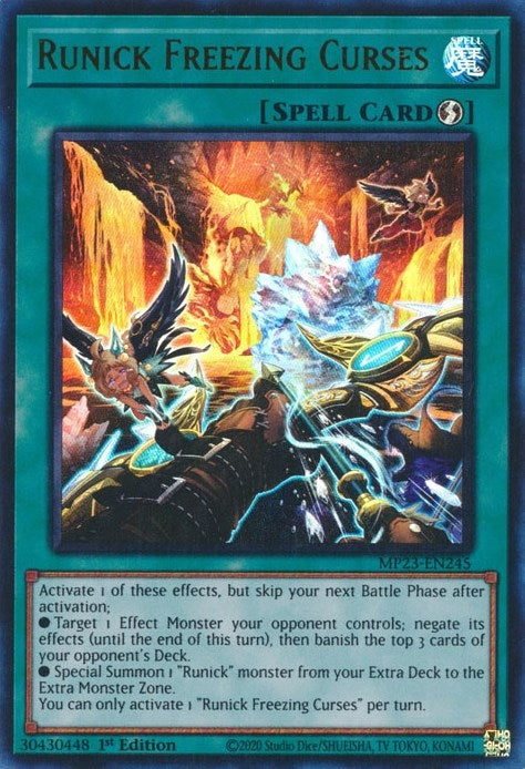 Image for Runick Freezing Curses (MP23-EN245) (25th Anniversary Tin: Dueling Heroes Mega Pack) - YuGiOh