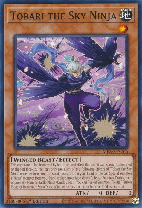 Image for Tobari the Sky Ninja (MP23-EN166) (25th Anniversary Tin: Dueling Heroes Mega Pack) - YuGiOh