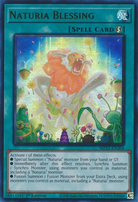 Image for Naturia Blessing (MP23-EN204) (25th Anniversary Tin: Dueling Heroes Mega Pack) - YuGiOh