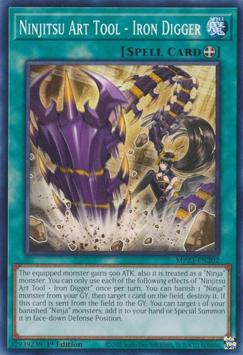 Image for Ninjitsu Art Tool - Iron Digger (MP23-EN202) (25th Anniversary Tin: Dueling Heroes Mega Pack) - YuGiOh