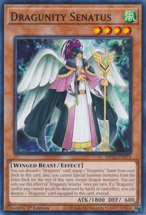 Image for Dragunity Senatus (MP23-EN274) (25th Anniversary Tin: Dueling Heroes Mega Pack) - YuGiOh