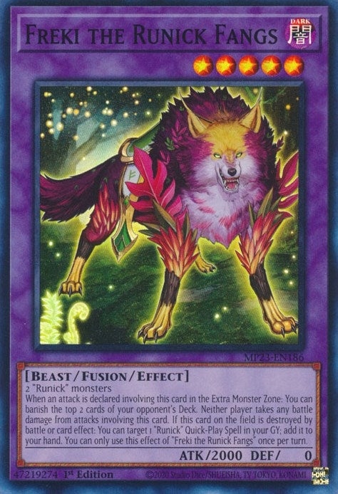 Image for Freki the Runick Fangs (MP23-EN186) (25th Anniversary Tin: Dueling Heroes Mega Pack) - YuGiOh