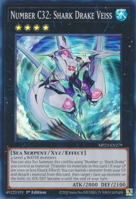 Image for Number C32: Shark Drake Veiss (MP23-EN279) (25th Anniversary Tin: Dueling Heroes Mega Pack) - YuGiOh