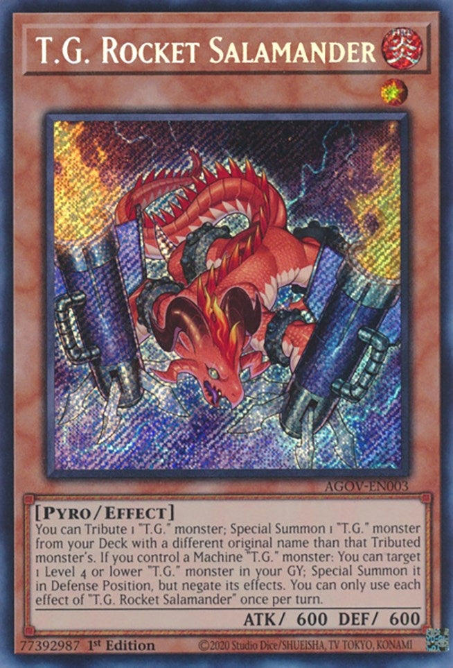 Image for T.G. Rocket Salamander (AGOV-EN003) (Age of Overlord) - YuGiOh