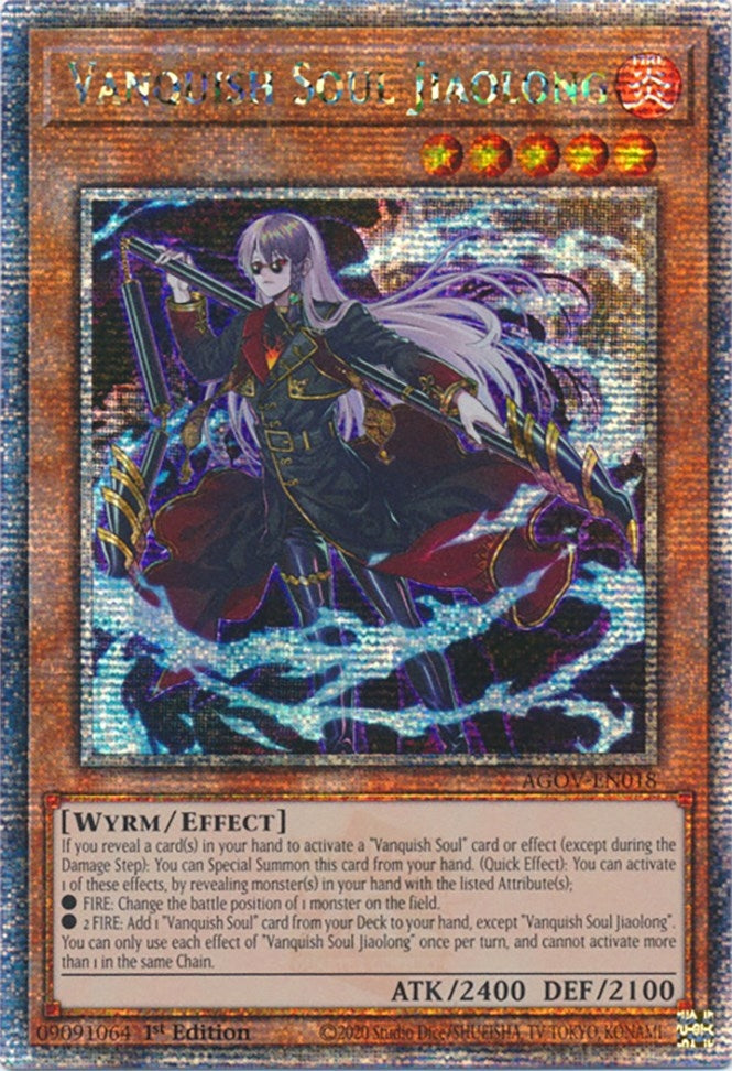 Image for Vanquish Soul Jiaolong (Quarter Century Secret Rare) (AGOV-EN018) (Age of Overlord) - YuGiOh