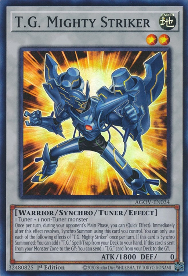 Image for T.G. Mighty Striker (AGOV-EN034) (Age of Overlord) - YuGiOh