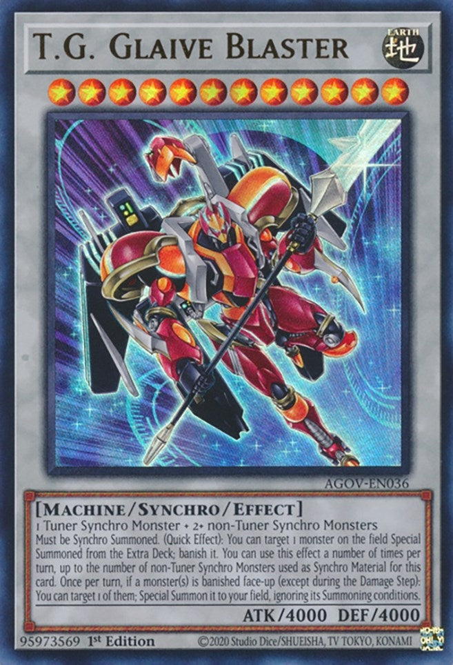 Image for T.G. Glaive Blaster (AGOV-EN036) (Age of Overlord) - YuGiOh