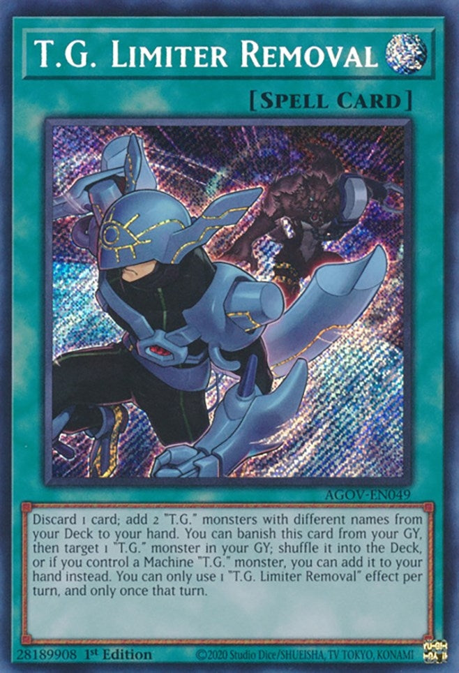 Image for T.G. Limiter Removal (AGOV-EN049) (Age of Overlord) - YuGiOh