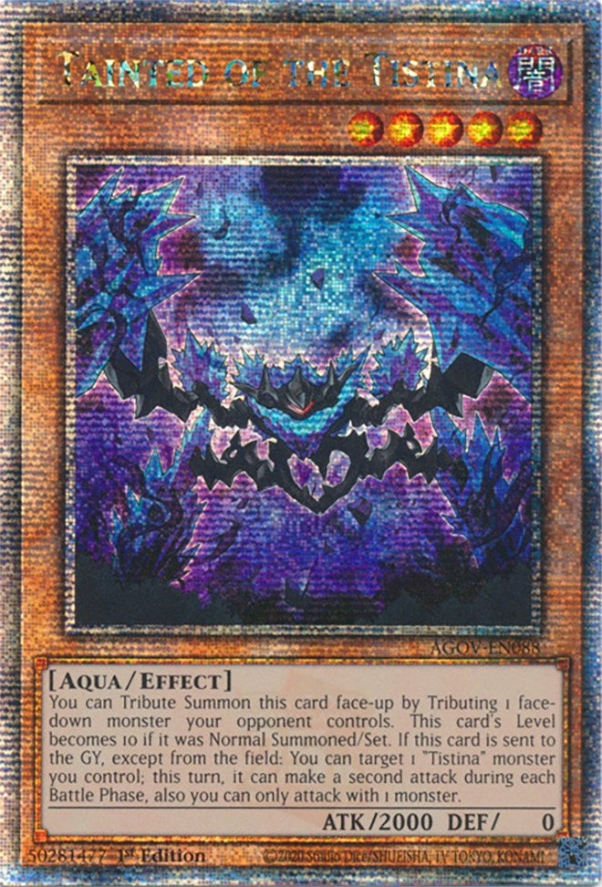 Image for Tainted of the Tistina (Quarter Century Secret Rare) (AGOV-EN088) (Age of Overlord) - YuGiOh