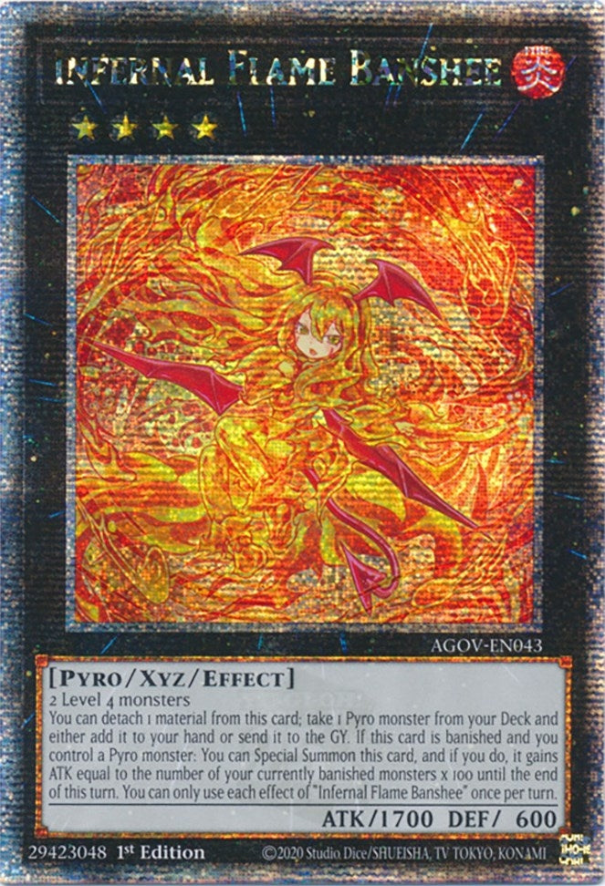 Image for Infernal Flame Banshee (Quarter Century Secret Rare) (AGOV-EN043) (Age of Overlord) - YuGiOh